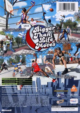 NBA Street Vol 2 (USA) box cover back